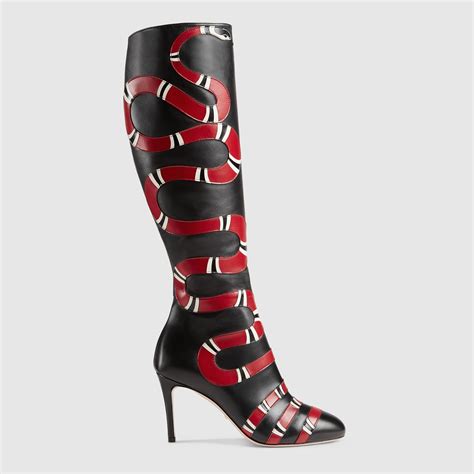 gucci boots with snake on the bottom|Gucci snake boots for women.